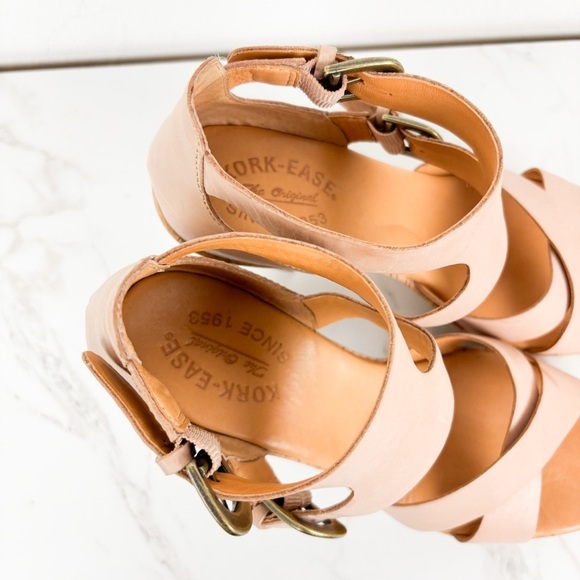 Kork-Ease Leather Strappy Heels Sz 9 - Picture 8 of 12